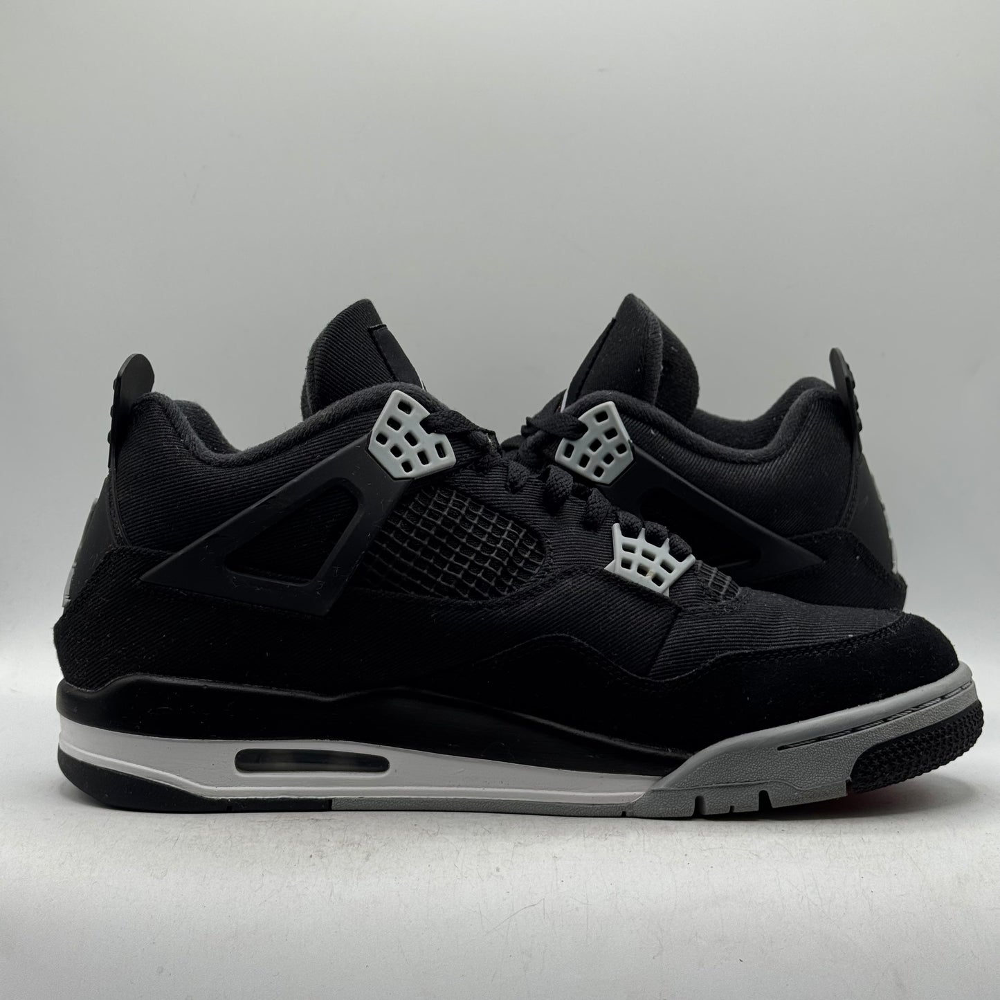 (Used) Jordan 4 Black Canvas Size 11