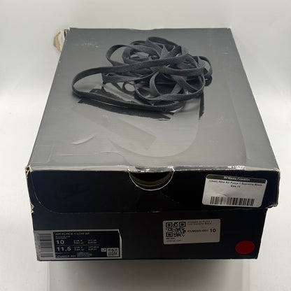 (Used) Nike Air Force 1 Supreme Black Size 10