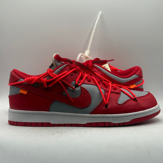 (Used) Nike Dunk Low Off-White University Red Size 12
