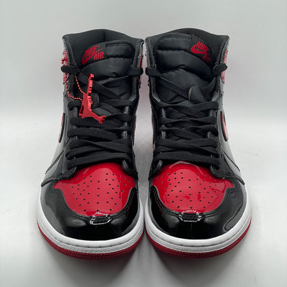(USED) Jordan 1 High Patent Bred Size 9.5