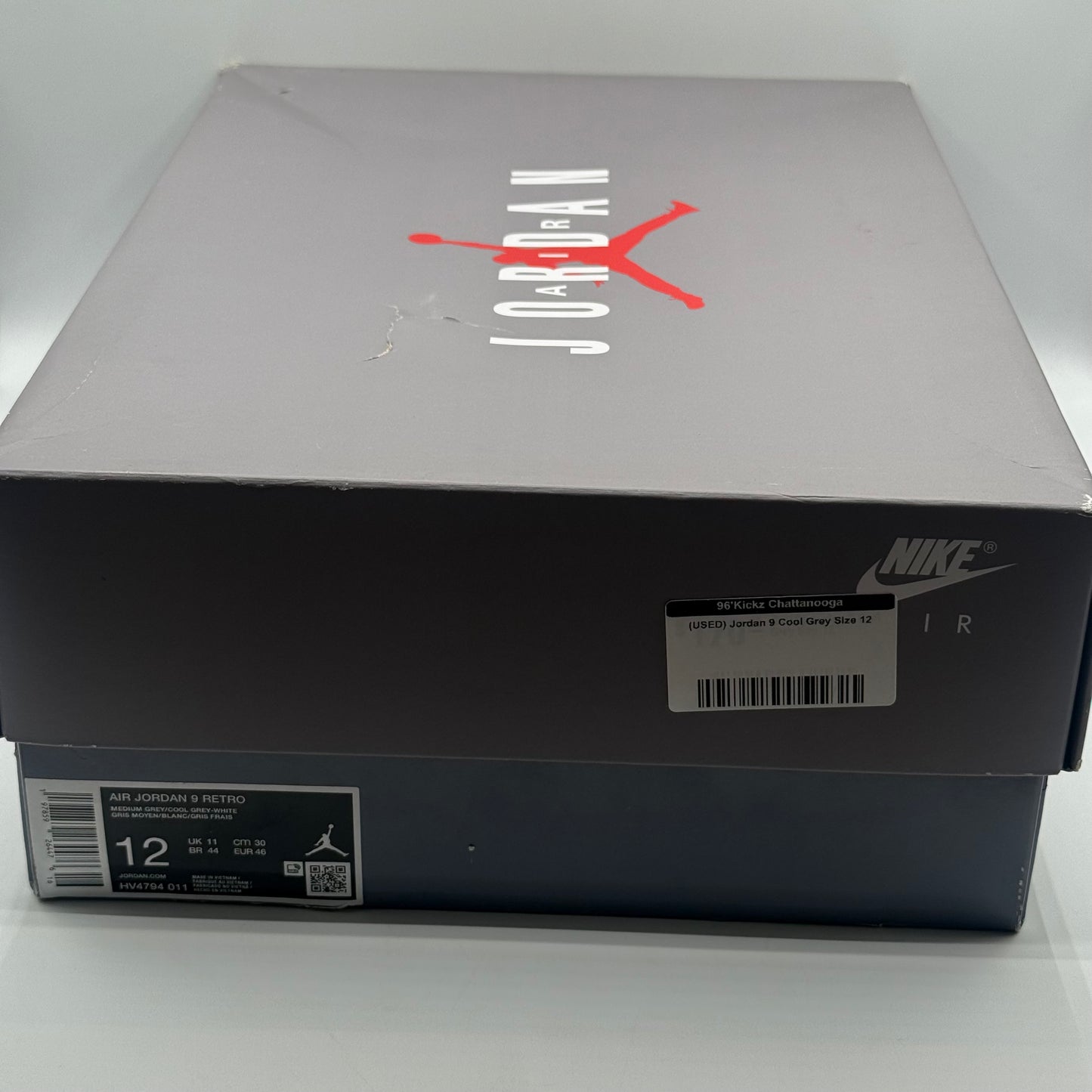 (USED) Jordan 9 Cool Grey Size 12