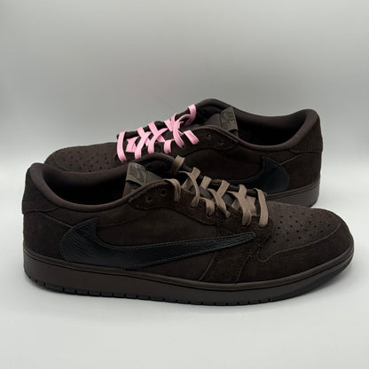 (USED) Travis Jordan 1 Low Velvet Brown Size 12