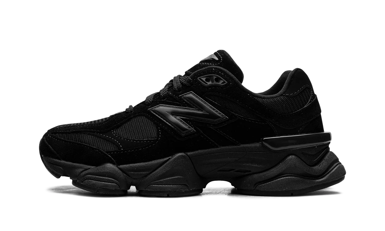 New Balance 9060 Triple Black Suede Size 11