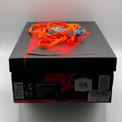 (Used) Jordan 1 High Off-White University Blue Size 9.5