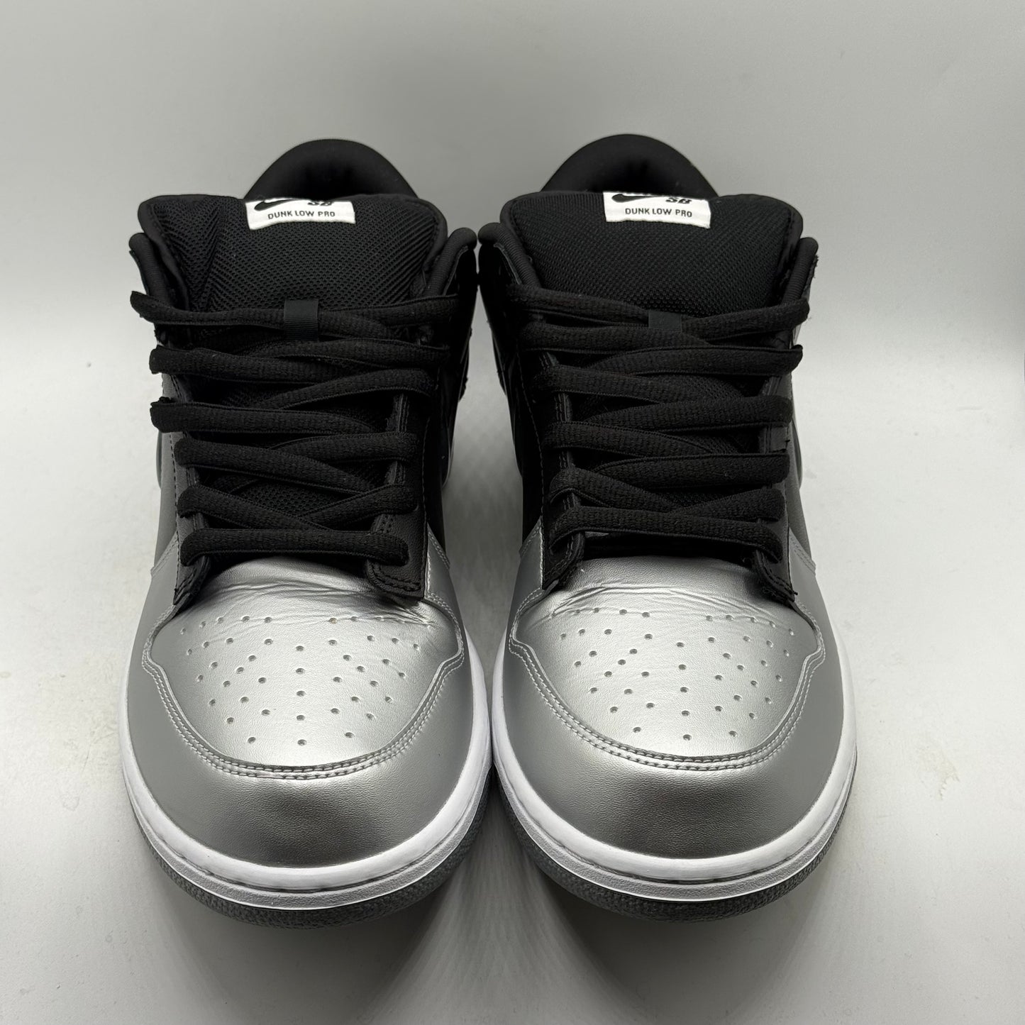 (Used Replacement Box) Nike SB Dunk Low Supreme Jewel Swoosh Silver Size 13