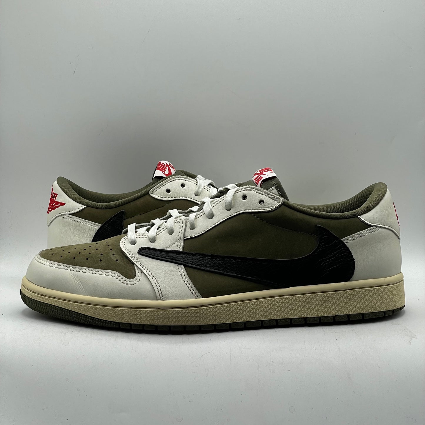 (Used) Jordan 1 Low OG Travis Scott Medium Olive Size 13
