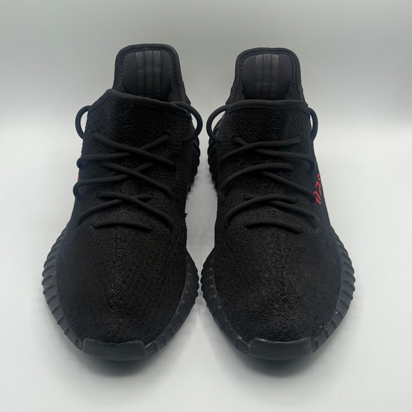 (USED) Yeezy Boost 350 V2 Black Red Size 12