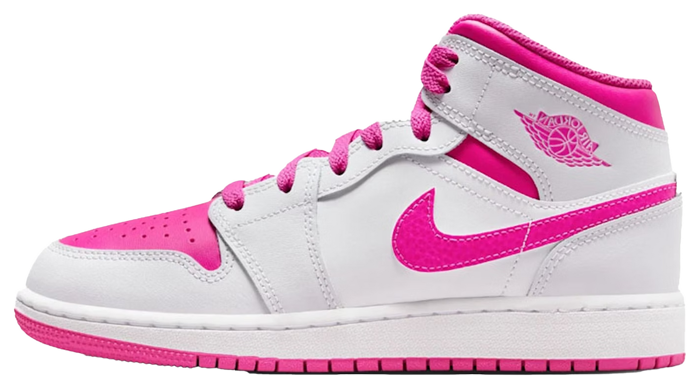 Jordan 1 Mid Fire Pink (GS)