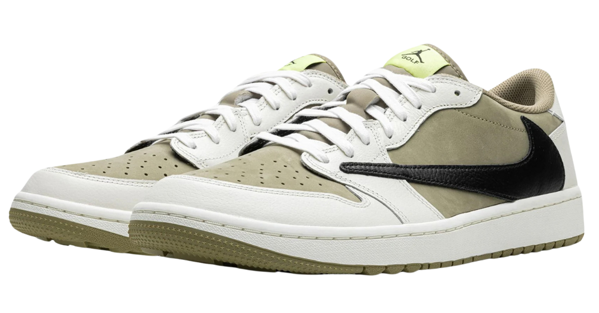 Jordan 1 Low Golf Travis Scott Neutral Olive