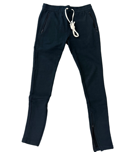 (Used) Fear Of God Essentials Zipper Sweatpants (Black) Size Small