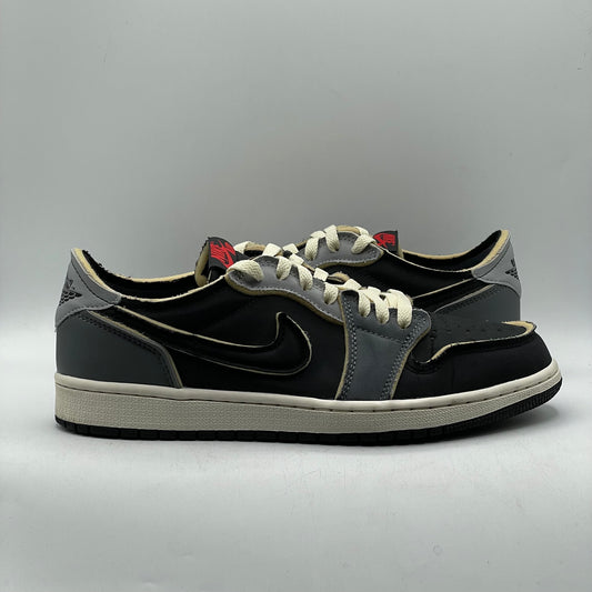 (USED) Jordan 1 Low OG EX Black Smoke Grey Size 9.5