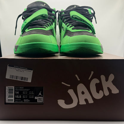 (USED) Jordan T-Rexx Travis Scott Green Spark Size 14