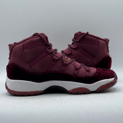 (Used No Box) Jordan 11 High Heiress Night Maroon Size 6.5Y