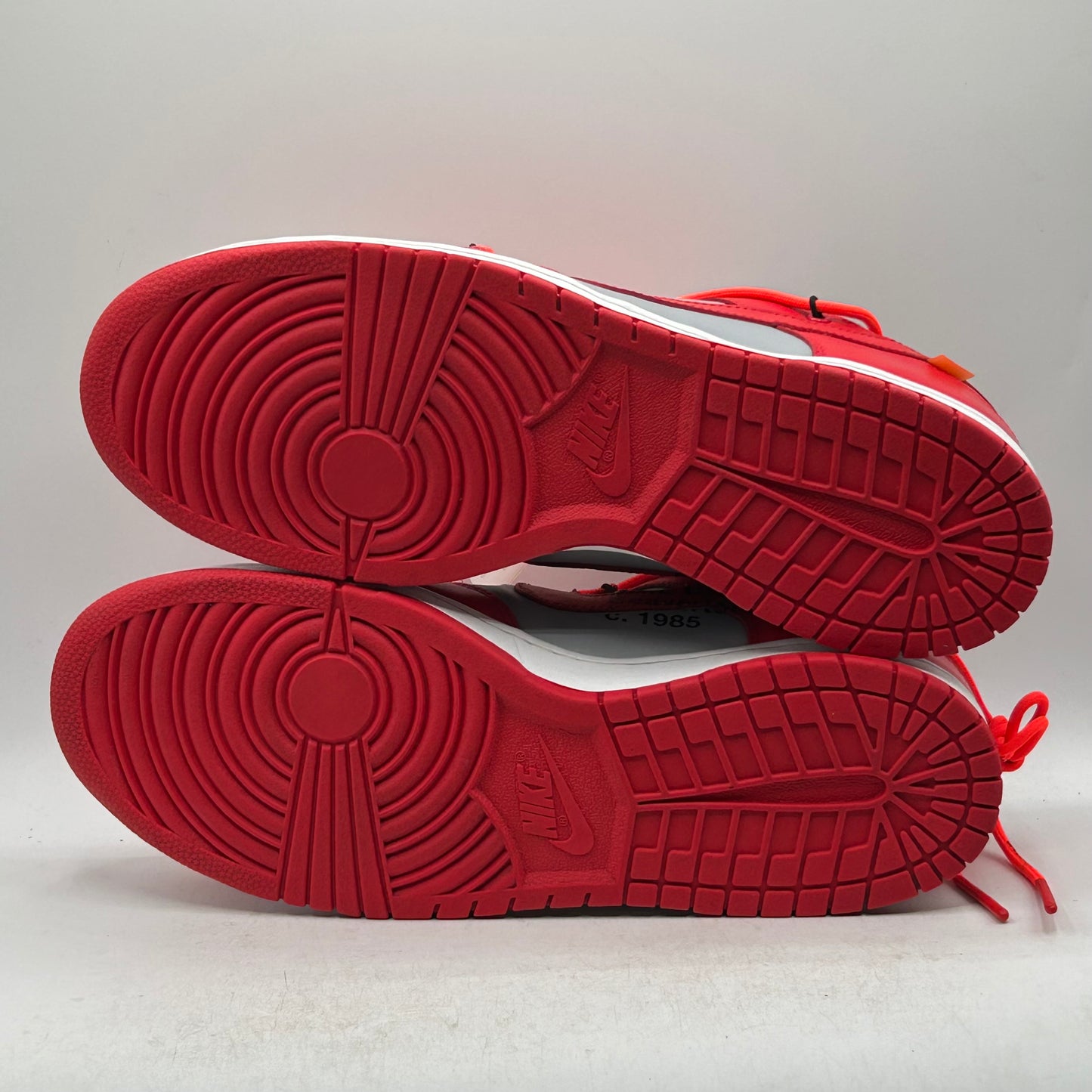 (USED) Nike Dunk Low Off-White University Red Size 12