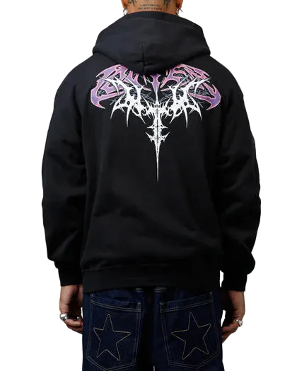 Loiter Tribal Skull Zip Up Hoodie