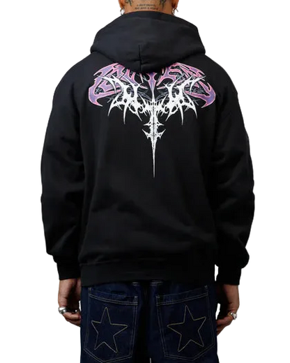 Loiter Tribal Skull Zip Up Hoodie