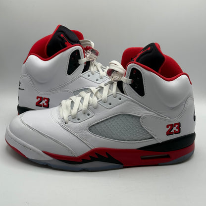 (USED) Jordan 5 Fire Red Black Tongue Size 12