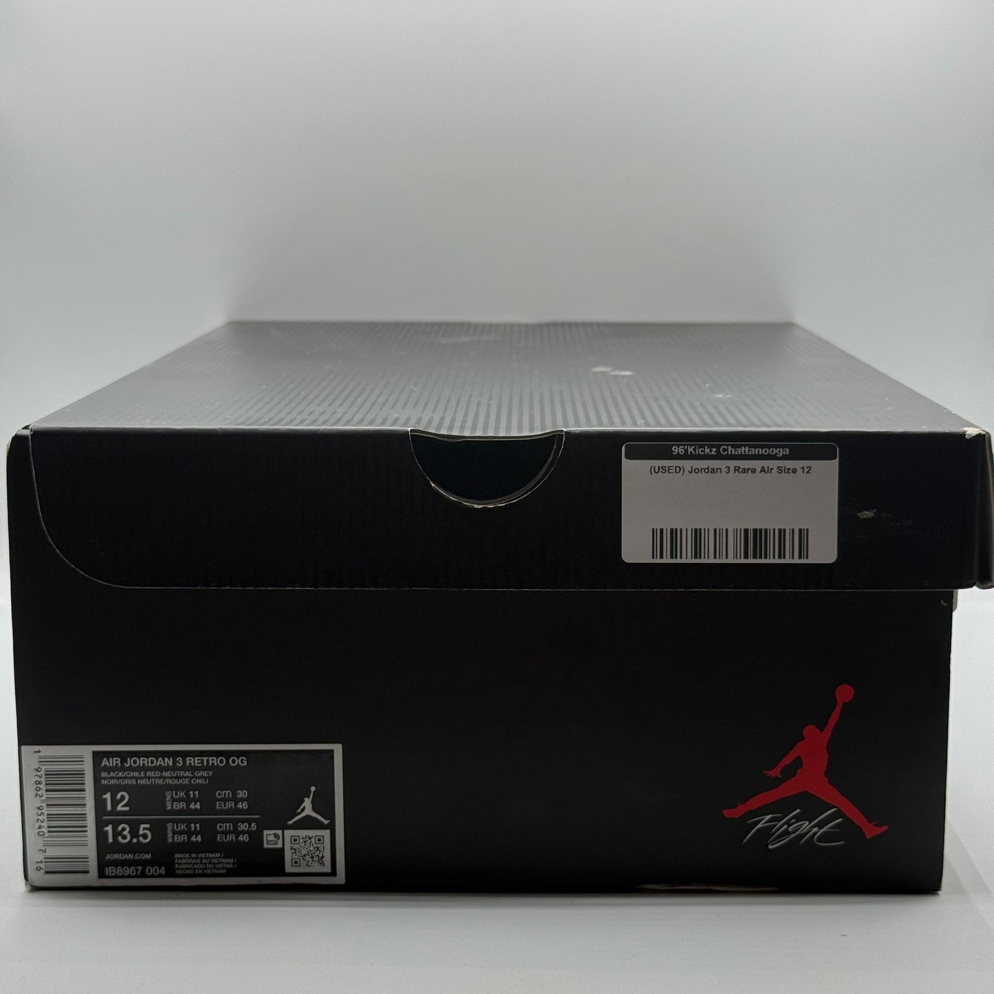 (USED) Jordan 3 Rare Air Size 12
