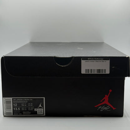 (USED) Jordan 3 Rare Air Size 12