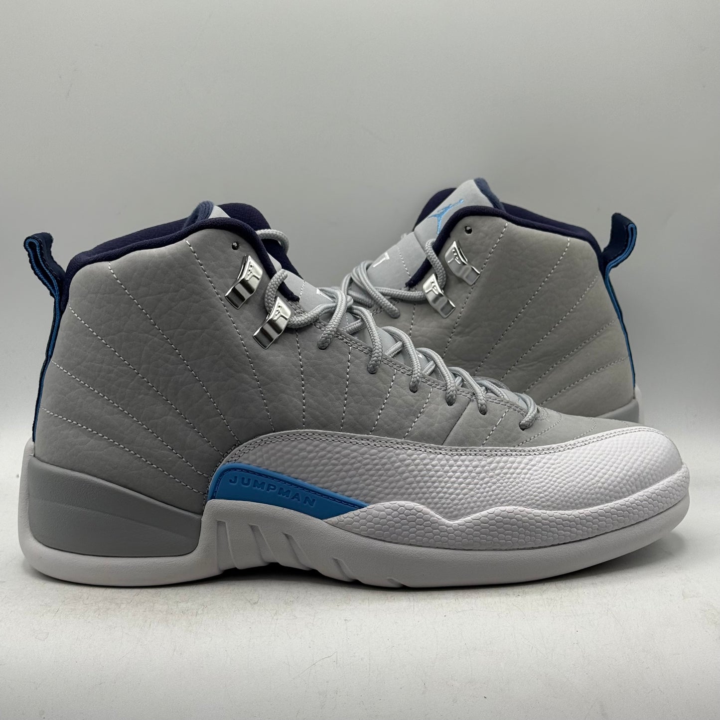 (Used) Jordan 12 Grey University Blue Size 9.5
