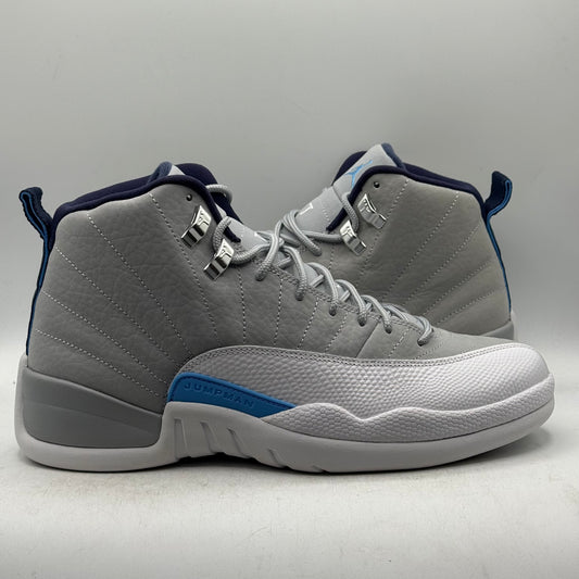 (Used) Jordan 12 Grey University Blue Size 9.5