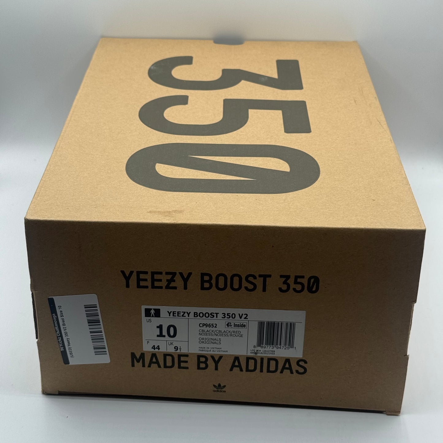 (USED) Yeezy 350 V2 Bred Size 10