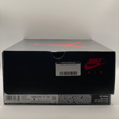 (USED) Jordan 5 Grape Size 9