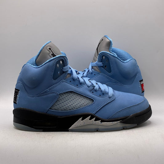 (USED NO BOX) Jordan 5 UNC University Blue Size 8