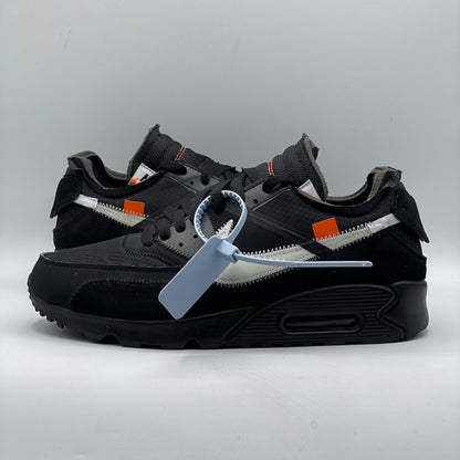 (Used) Nike Off-White Air Max 90 Black Size 9.5