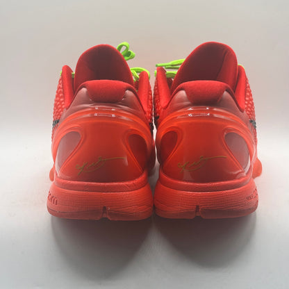 (USED NO BOX) Nike Kobe 6 Protro Reverse Grinch Size 13