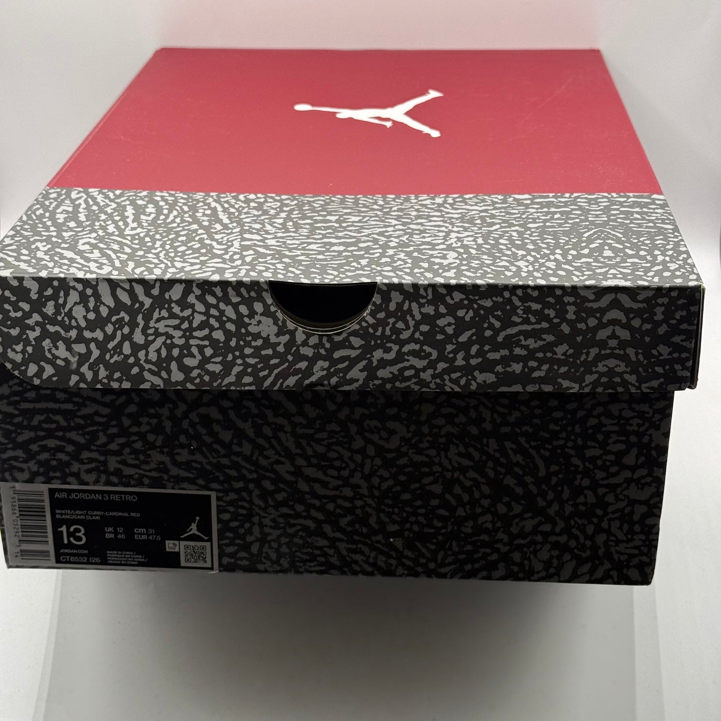 (Used) Jordan 3 Cardinal Size 13