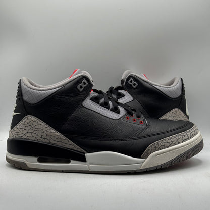 (USED NO BOX) Jordan 3 Black Cement Size 12