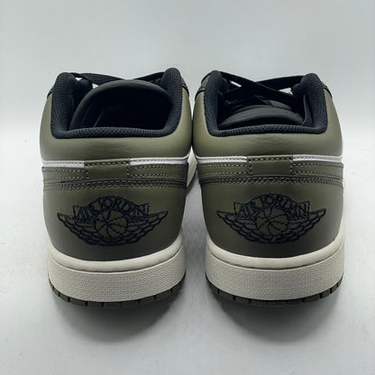 (USED) Jordan 1 Low Black Toe Medium Olive Size 10