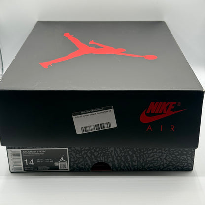 (USED) Jordan 3 Black Cement Size 14