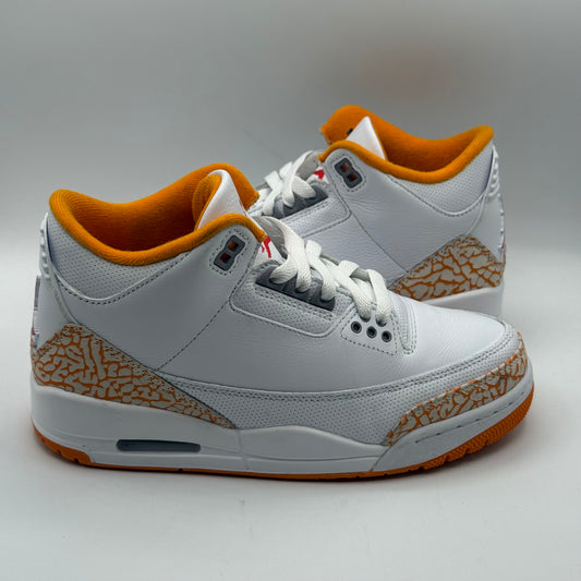 (USED) Jordan 3 Orange Citrus Size 6.5W/5Y