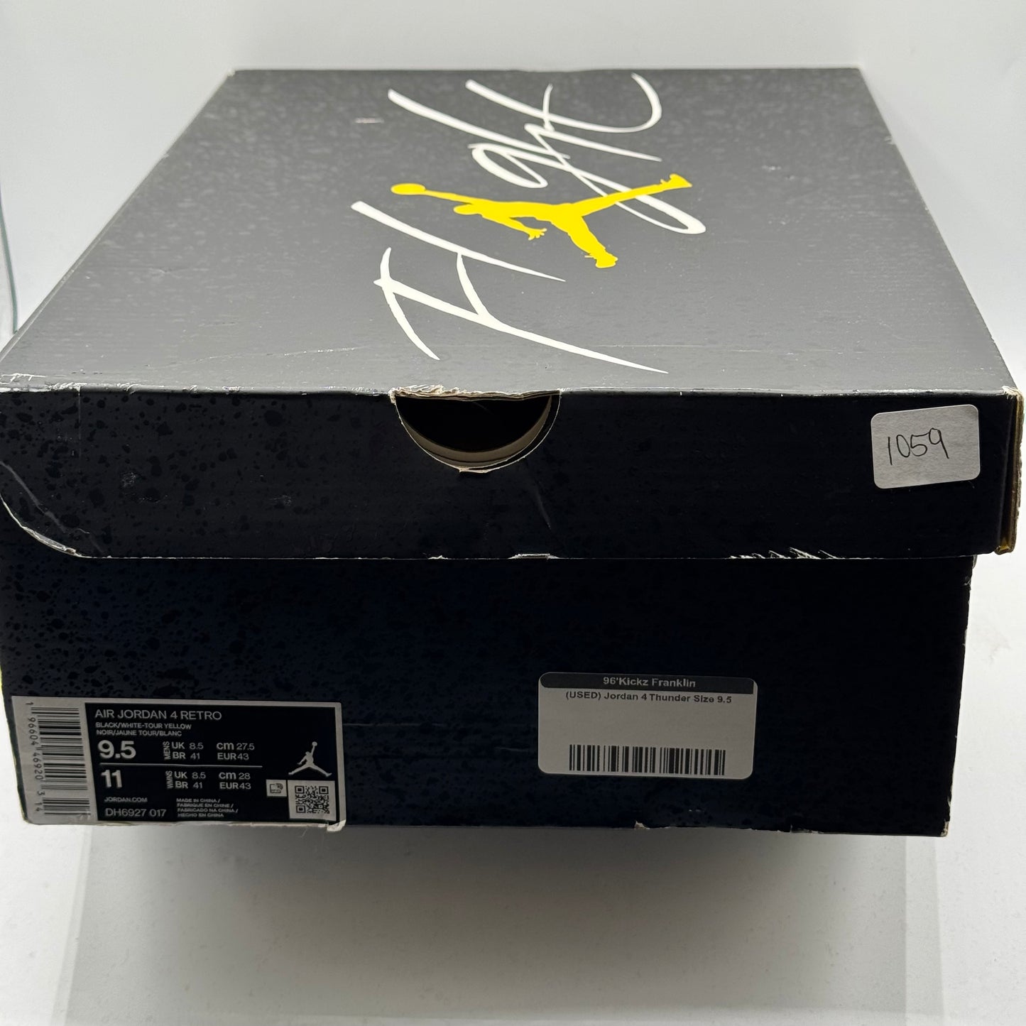 (USED) Jordan 4 Thunder Size 9.5