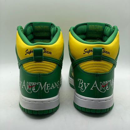 (USED) NIke SB Dunk High Supreme Brazil Size 8
