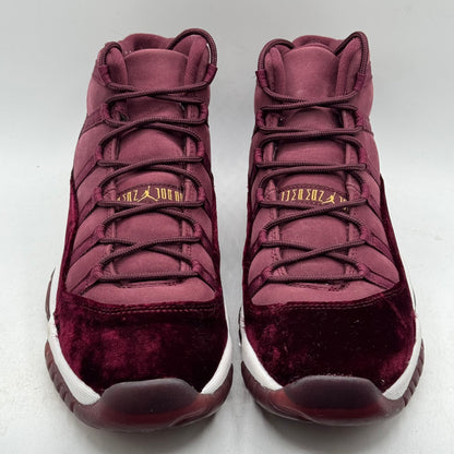 (Used No Box) Jordan 11 High Heiress Night Maroon Size 6.5Y