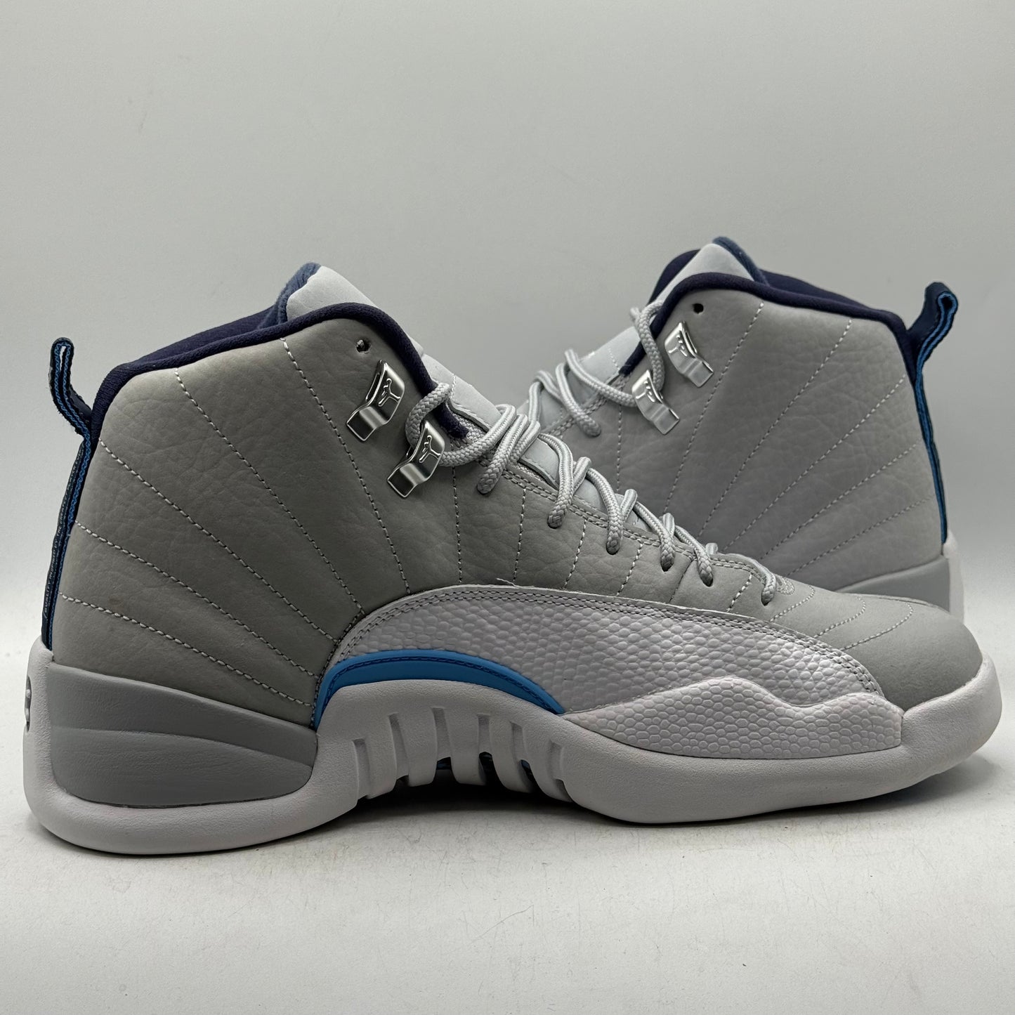 (Used) Jordan 12 Grey University Blue Size 9.5