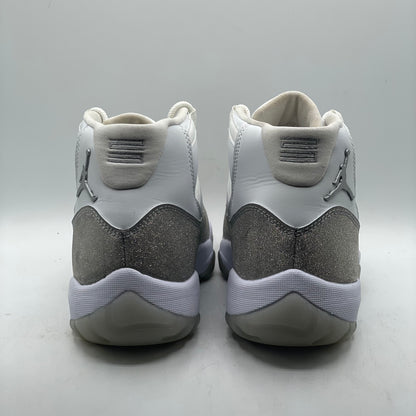 (USED) Jordan 11 White Metallic Silver (W) Size 9W/7.5M