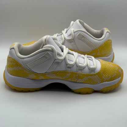 (USED) Jordan 11 Low Yellow Snakeskin Size 8W/6.5Y