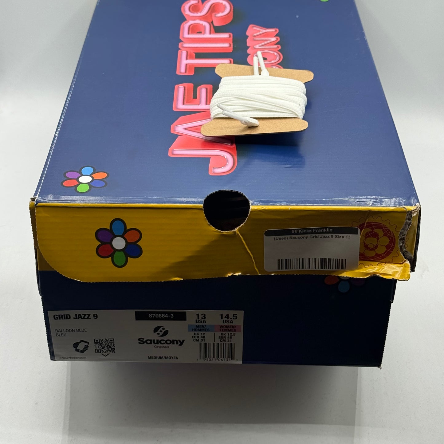 (Used) Saucony Grid Jazz 9 Jae Tips I Love You But Im Busy  Size 13