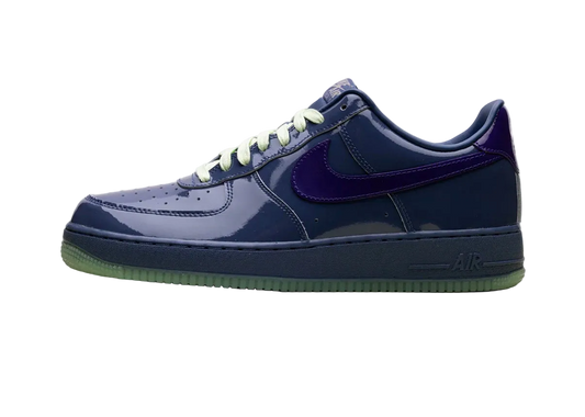 Nike AF1 Patent Leather Mystic Navy Grape Ice