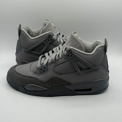 (USED, Worn Once No Box B-Grade) Jordan 4 Paris Wet Cement Size 7Y