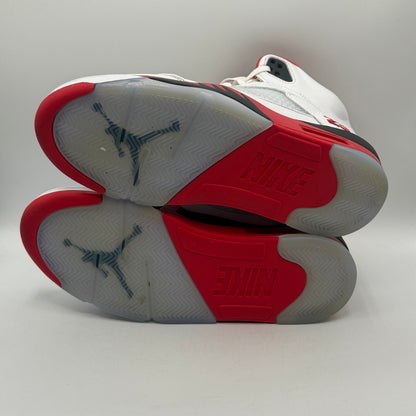 (USED) Jordan 5 Fire Red Tongue Size 9.5