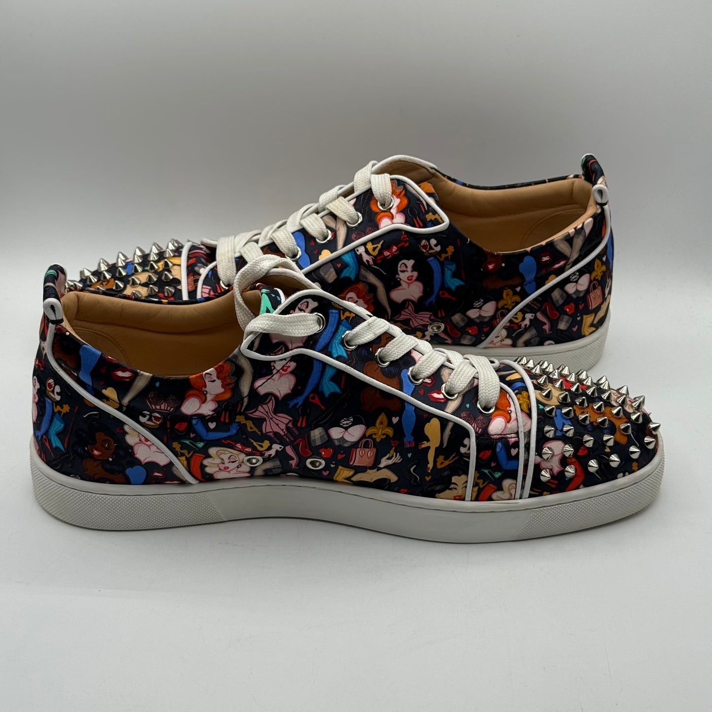 (USED) Christan Louboutin Junior Spikes Multi-Color Size 46EU (Mens 12)