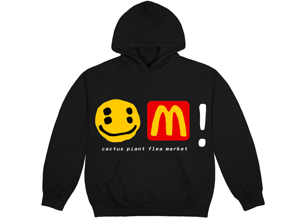 Cactus Plant Flea Market x McDonald's CPFM Icons! Black Hoodie