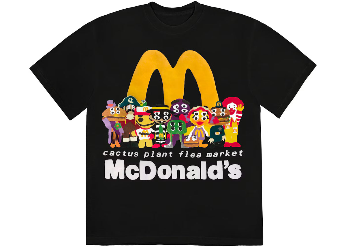 Cactus Plant Flea Market x McDonald's Cactus Buddy! And Friends Black Tee