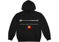 Cactus Plant Flea Market x McDonald's Coffee Stirrer Black Hoodie