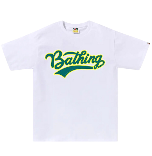 Bape Varsity Baseball Logo T-shirt (White)